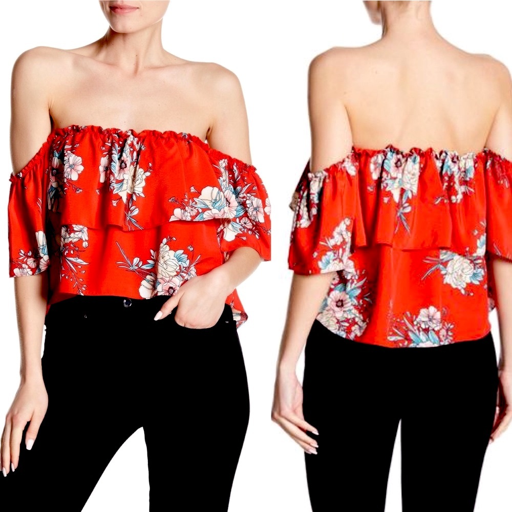 Bishop + Young Wild Heart off shoulder Cro…